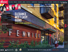 Tablet Screenshot of fenwickapts.com